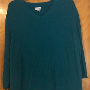 UC V neck 3/4 sleeve sweater